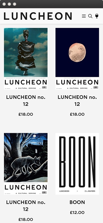 Luncheon magazine mobile