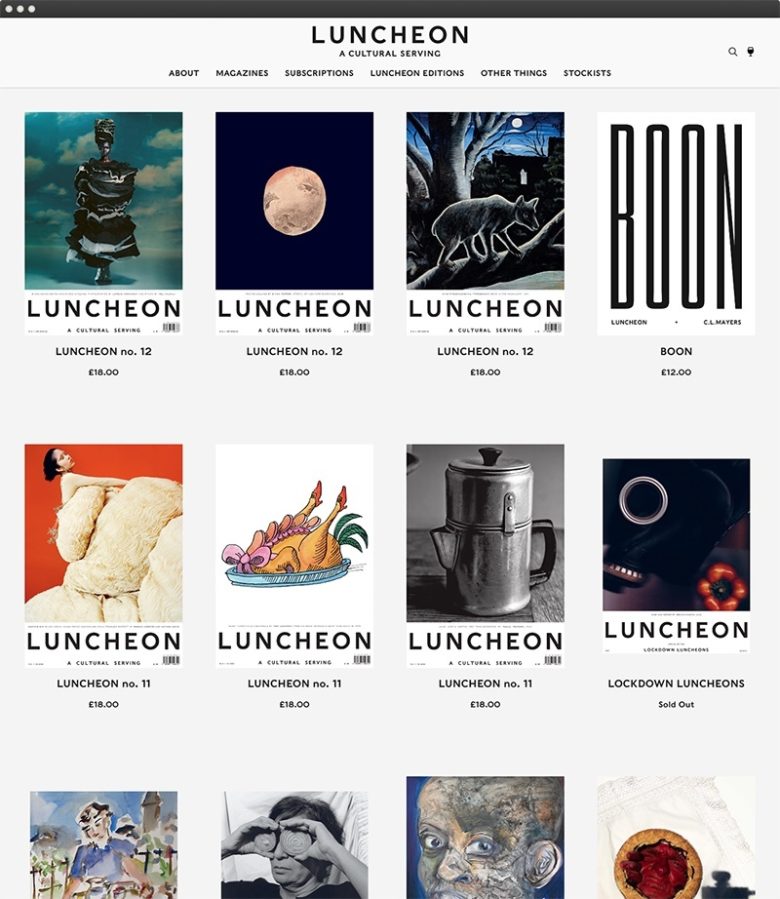 Luncheon magazine desktop